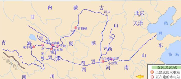 黄河发源地及流经哪几个省,黄河流经哪九个省级行政区