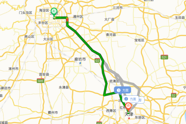 天津离北京多远的距离,北京到天津有多少公里