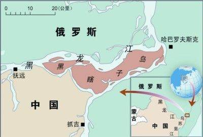 黑瞎子岛在黑龙江什么位置,黑瞎子岛是中国和哪国的边界图1