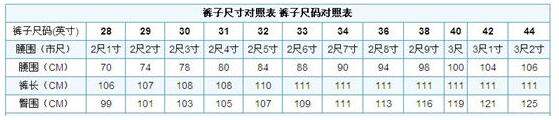 25的腰围是多少尺码,25码的裤子腰围应该是多少图5