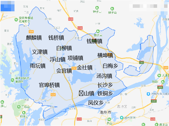 枞阳县有哪些乡镇,安庆市有哪些镇图2