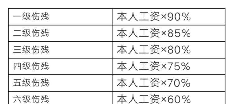 六级伤残待遇是怎么样的,工伤九级伤残退休有什么补助图3