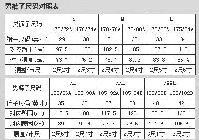 3是多大尺码裤子,裤子30码是多大图2