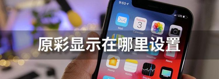 苹果手机iphone 7原彩显示在哪里,苹果里面的原彩显示是什么意思图2