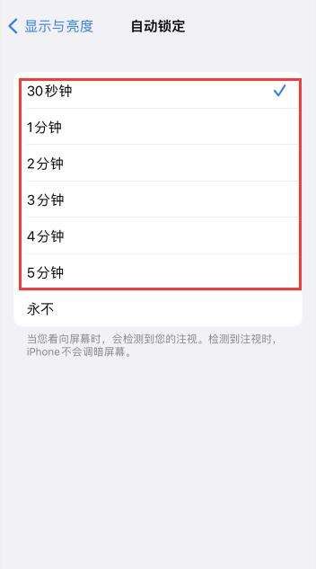 苹果手机不会自动锁屏是怎么回事,苹果手机为什么自动变暗图7