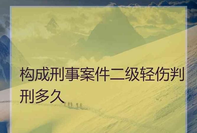 失手伤人致轻伤二级是否要判刑,过失致人轻伤二级会被判刑知乎图3