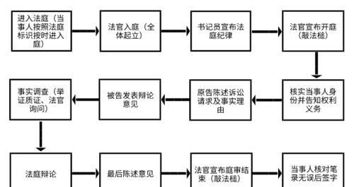 开庭审理的程序怎么走,法院审判流程图3