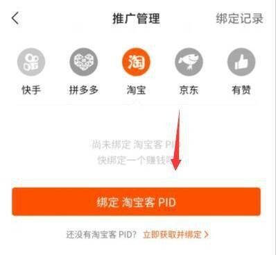 淘宝客pid在哪里,快手绑定淘宝客pid哪里获取图5