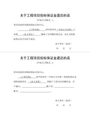 投标否决保证金退还,投标保证金可以退还图6