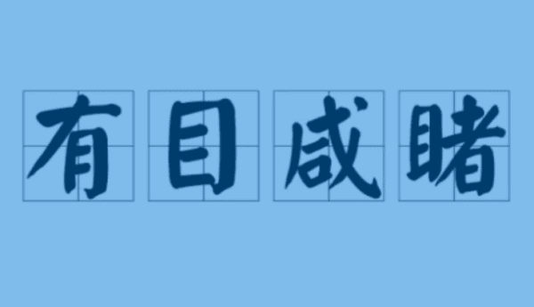 有目共睹打一字,有目共睹打一字是什么字