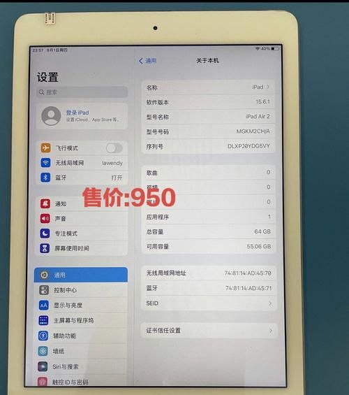 苹果平板ipad 如何查看版本,ipad怎么看第几代