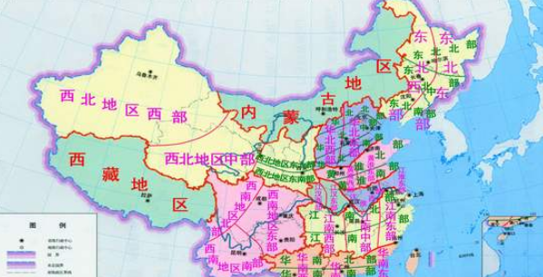 江淮地区大致范围,华南华北华东华中是哪些地方图4