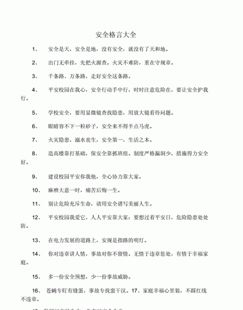 小学生关于安全的格言警句,关于安全教育的名言警句有哪些图5