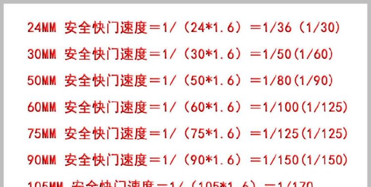 安全快门是多少,安全快门速度一般是多少图2