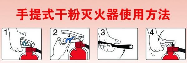 手提式干粉灭火器使用方法,简述手提式干粉灭火器的使用方法