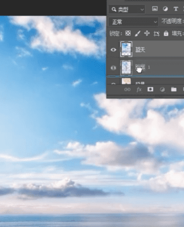 ps如何加天空,怎么用ps在照片上加蓝天图7