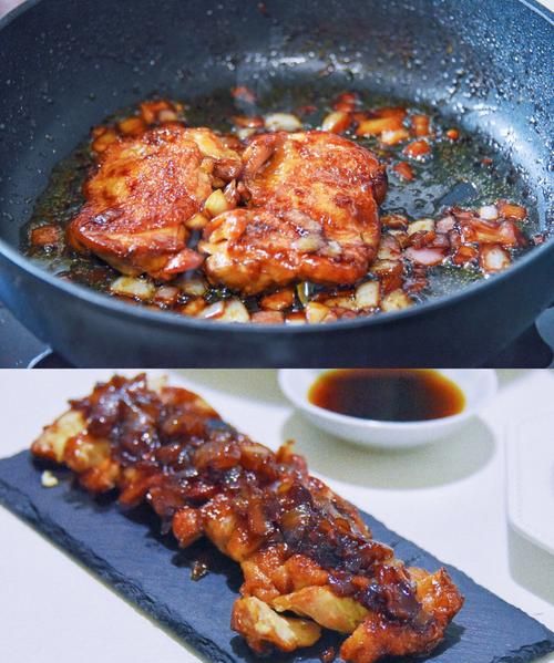 照烧鸡排的制作方法,照烧鸡排饭的做法图5