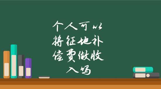 个人可以将征地补偿费做收入,征地补偿款算不算经营性收入图4