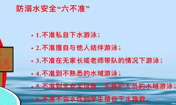 关于防溺水的六不是什么,学生防溺水六不是什么图1