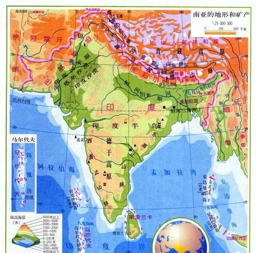 南亚三大地形区是什么,南亚地形可分为三大地形区