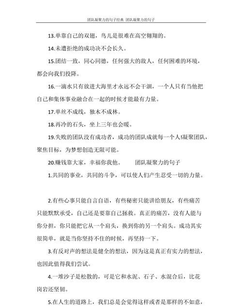 关于团队凝聚的名言,强大团队凝聚力的名言图2