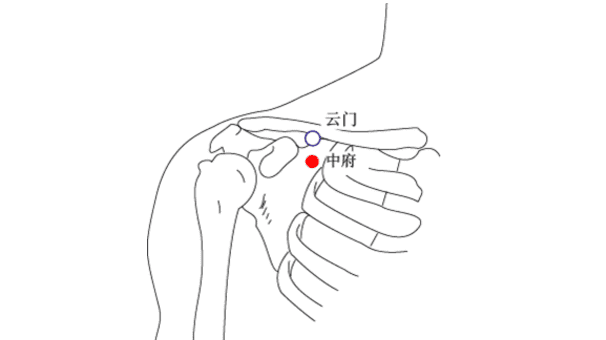 云门的准确位置图和作用,云门的准确位置的作用和功效图5