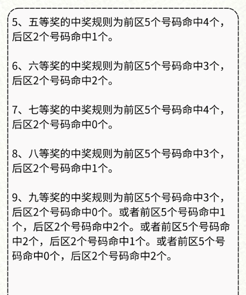 大乐透中奖规则表,大乐透开奖结果规则图13