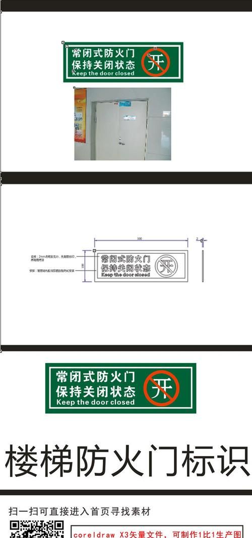 防火门标识正确贴法,防火门标识正确贴法和位置图5