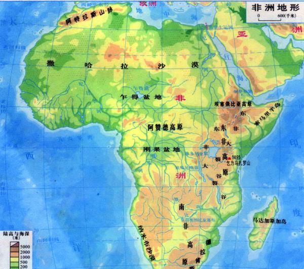 非洲的地势特点是什么,非洲的地形基本特征有哪些图2