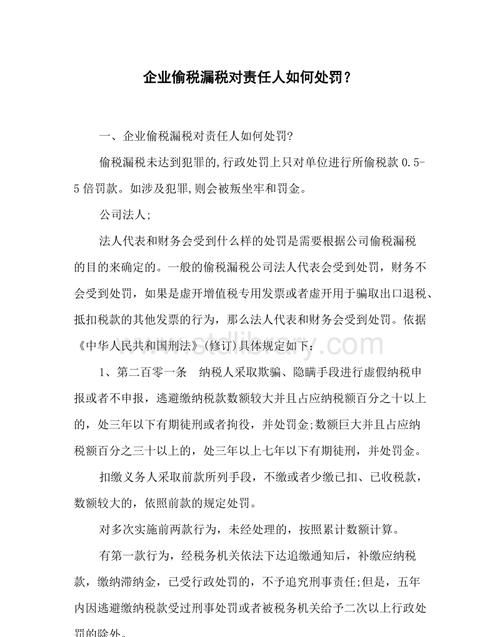 个人企业偷税漏税处罚标准是什么,偷税漏税罪的立案标准是什么图7