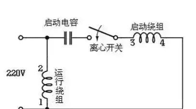 单相电机电容怎么接,单相电机电容怎么接线图2