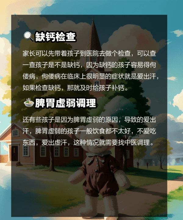 小孩出汗多是什么原因,小孩爱出汗是怎么回事儿小图4