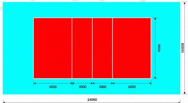 排球场尺寸,排球场地的标准尺寸讲解图1