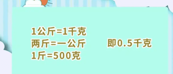 一斤等于多少g,一斤等于多少克图3