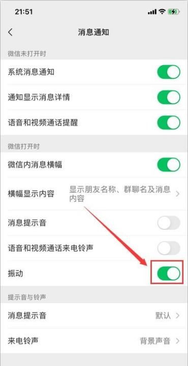 微信怎么取消消息震动,微信来信息振动怎么关闭苹果手机图4