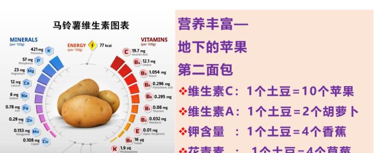 土豆的成分含量表,土豆含哪些成分最多图1