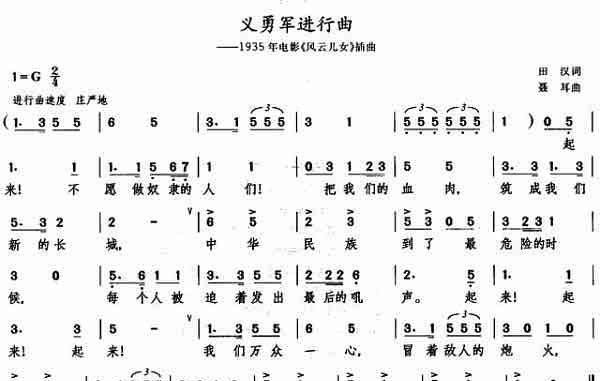 义勇军进行曲歌作者,义勇军进行曲的作者是谁图3