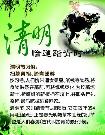 清明节的习俗,清明节都有哪些风俗活动图2