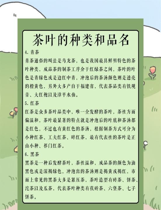 茶的种类和特点,茶叶的种类及特点是什么图6