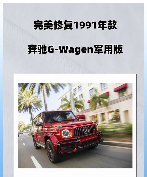 奔驰的g wagon是什么车,奔驰g军用版和民用版差别图1