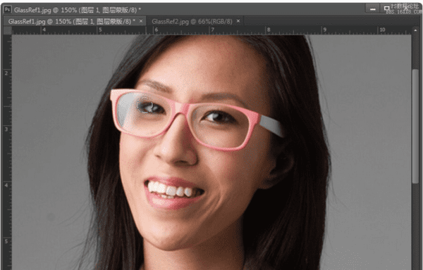 如何去掉眼镜反光,如何用photoshop去除照片上眼镜的反光图8
