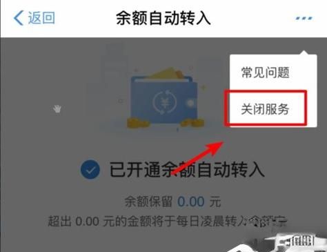 余额宝自动转入怎么取消,支付宝每月自动转入余额宝怎么取消图8