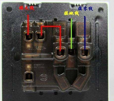 插排上nl地线怎么接,公牛插座三个孔两根线怎么接线家八用图6
