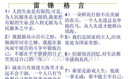 关于学雷锋精神的名言,学雷锋的名言语录图3