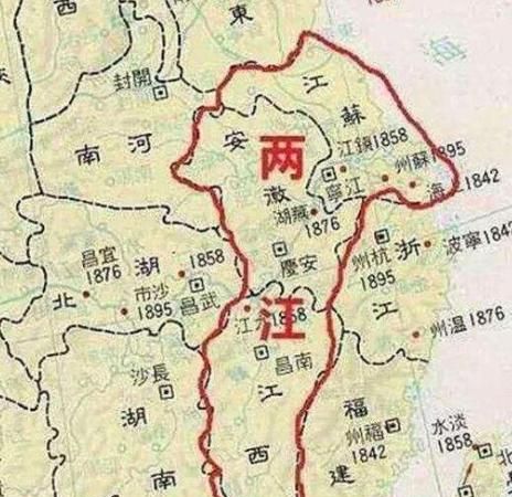 清代的两江指的是哪些省,清代两江两广湖广都指哪些地方图4