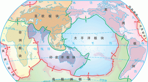 地震带位于哪些板块,太平洋火山地震带位于哪些板块交界处图2