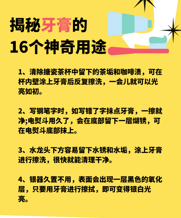 牙膏的作用 牙膏的多种用途,牙膏的神奇用途研究步骤图6