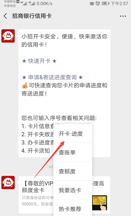 招行信用卡查询进度方法,招商银行信用卡怎么申请延期还款图3