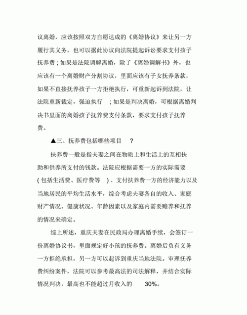 重庆小孩抚养费判多少,离婚后孩子的抚养费标准是多少图4