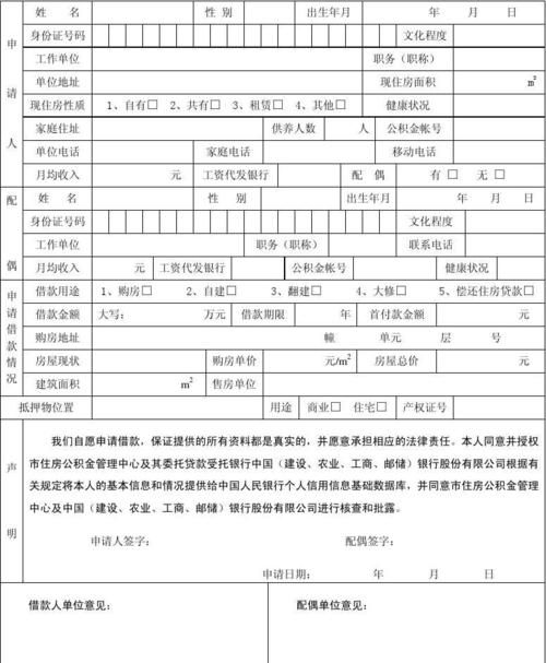 办理住房公积金贷款需要什么材料,申请住房公积金贷款需要什么材料图2